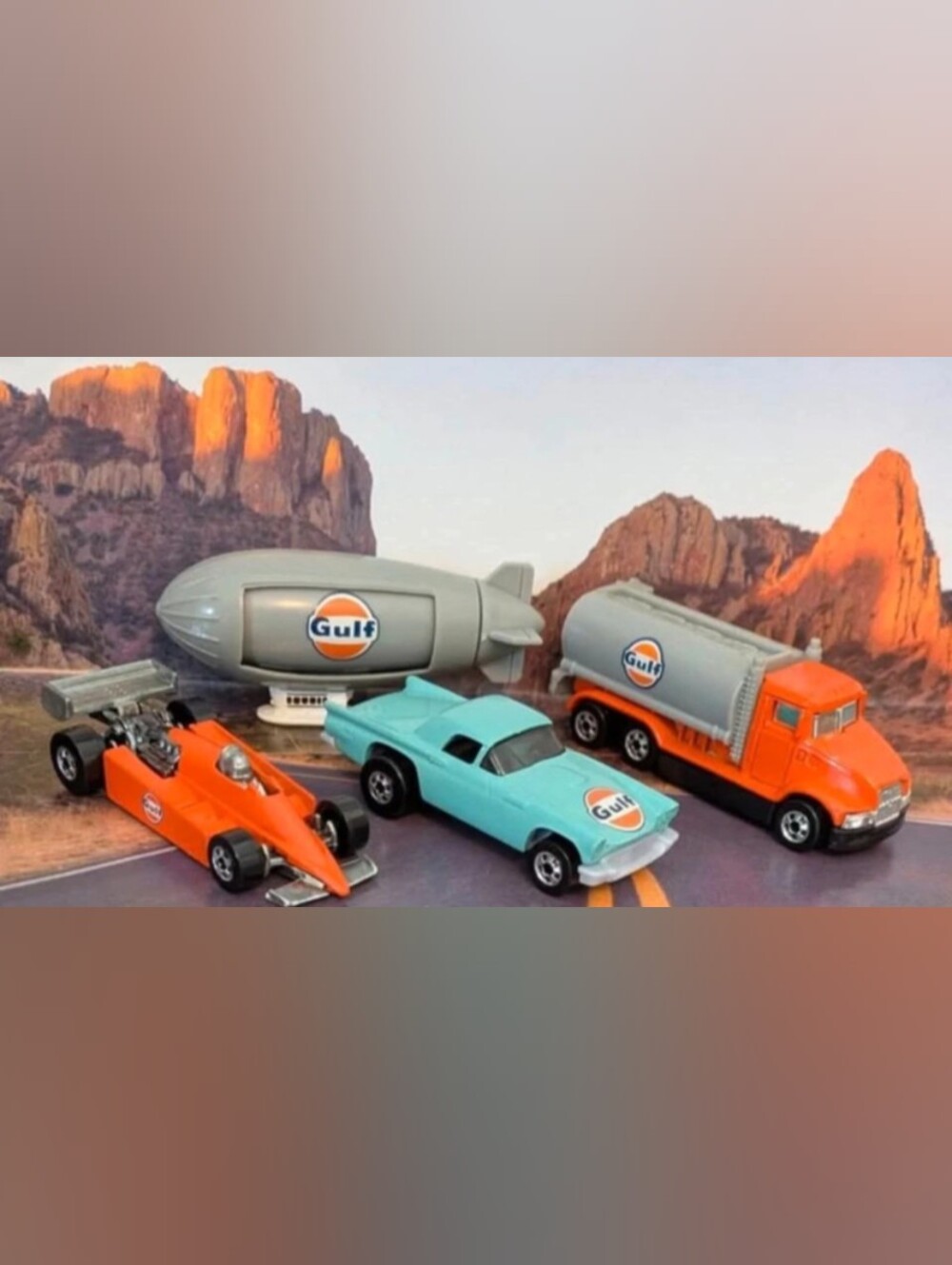 Hot Wheels - Gulf Livery Promo Cars Complete Set Of 4 (Read Description)